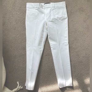 White Banana Republic Factory Sloan cropped Pant